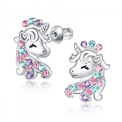 Unicorn earrings deals for little girls